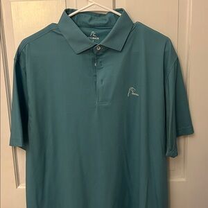 Rhoback Teal Houndstooth Polo